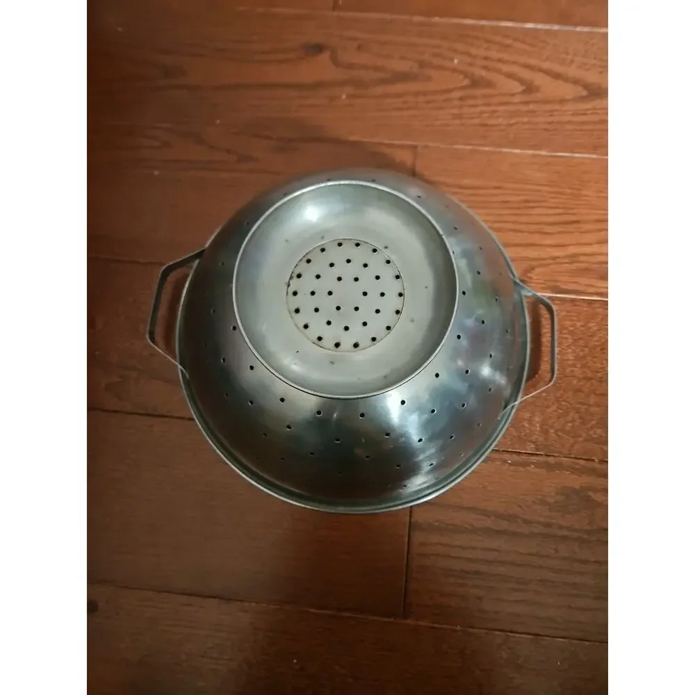 Vintage Cook Time Colander Stainless Steel 11